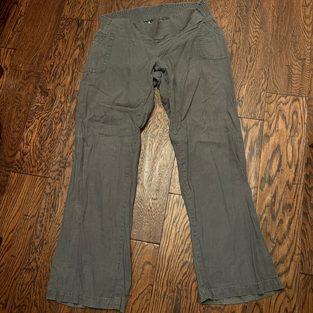 Motherhood Maternity gray linen pants